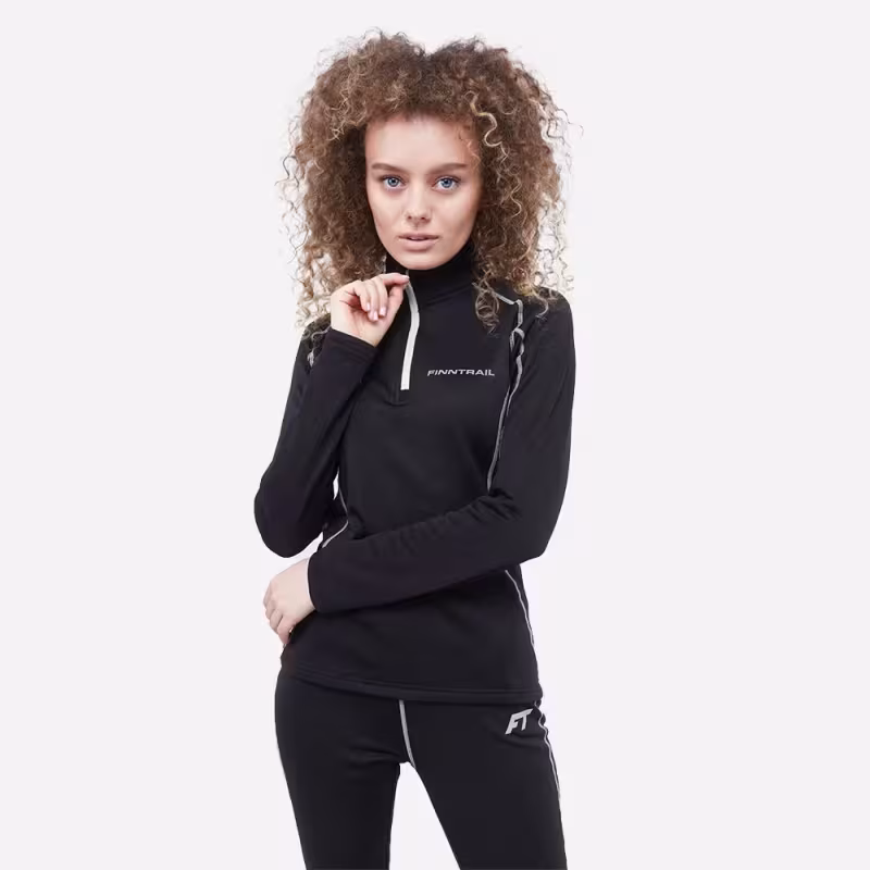 Комплект термобелья женский Finntrail Subzero W 6405, полиэстер, черный, размер XS