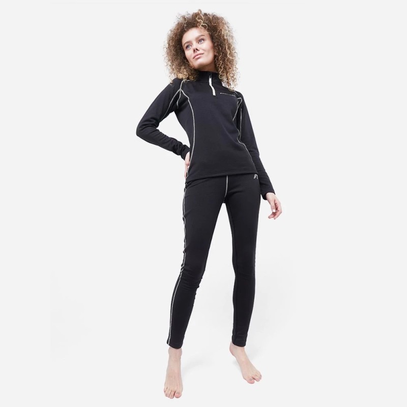 Комплект термобелья женский Finntrail Subzero W 6405, полиэстер, черный, размер XS