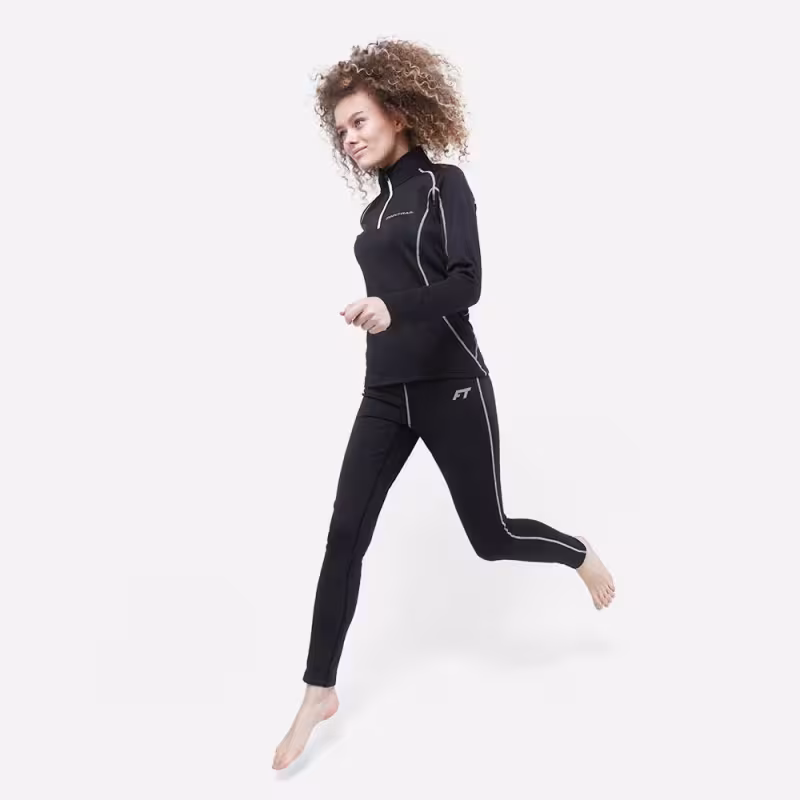 Комплект термобелья женский Finntrail Subzero W 6405, полиэстер, черный, размер XS