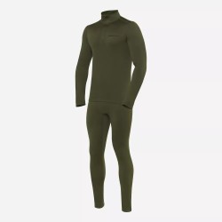 Комплект термобелья мужской Finntrail Thermo Zip 6306 Khaki, полиэстер, хаки, размер XS