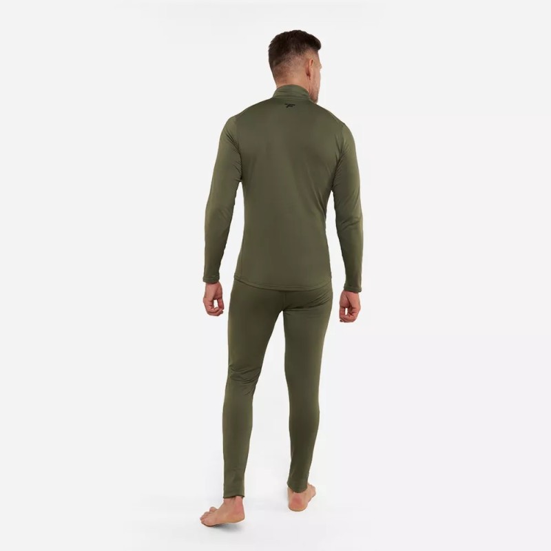 Комплект термобелья мужской Finntrail Thermo Zip 6306 Khaki, полиэстер, хаки, размер M