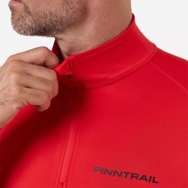 Комплект термобелья мужской Finntrail Thermo Zip 6306 Red, полиэстер, красный/черный, размер XS