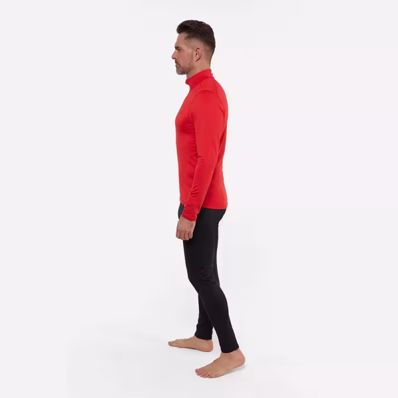 Комплект термобелья мужской Finntrail Thermo Zip 6306 Red, полиэстер, красный/черный, размер M