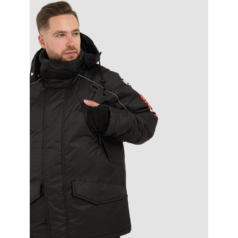 Костюм-поплавок мужской OneRus Фишер -45, таслан, черный, размер 52-54, 182-188 см