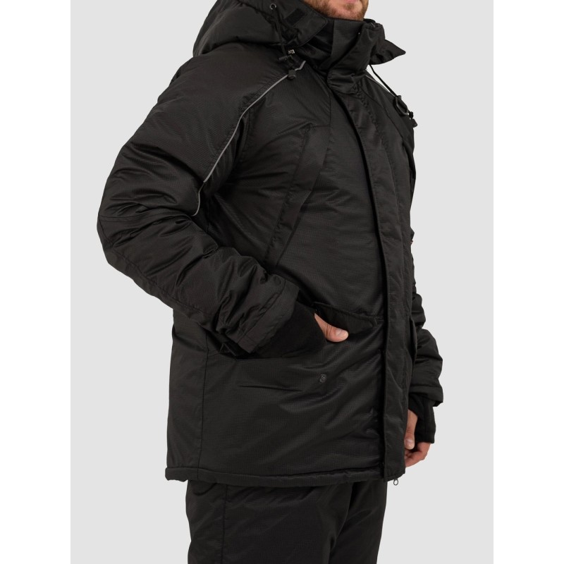 Костюм-поплавок мужской OneRus Фишер -45, ткань Таслан, черный, размер 60-62, 182-188 см