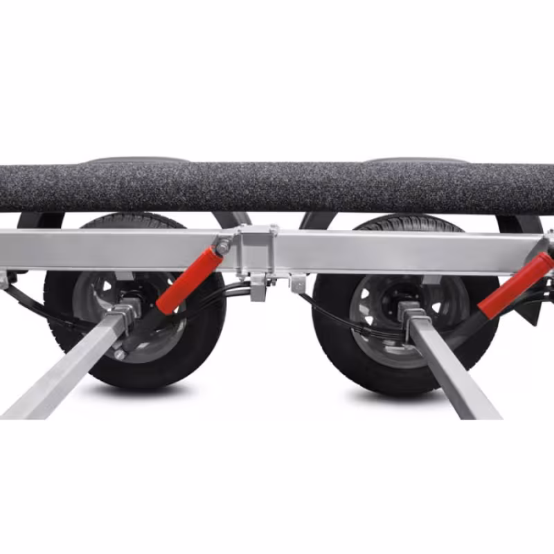 Прицеп лодочный двухосный МЗСА 81773G.021, с опорным колесом