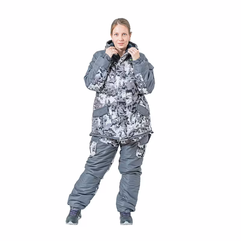 Костюм женский OneRus Горный -45, алова, белый, размер 56-58, 158-164 см