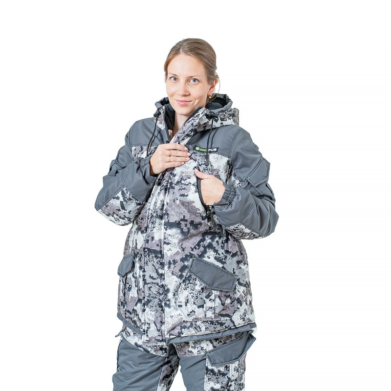 Костюм женский OneRus Горный -45, алова, белый, размер 56-58, 158-164 см