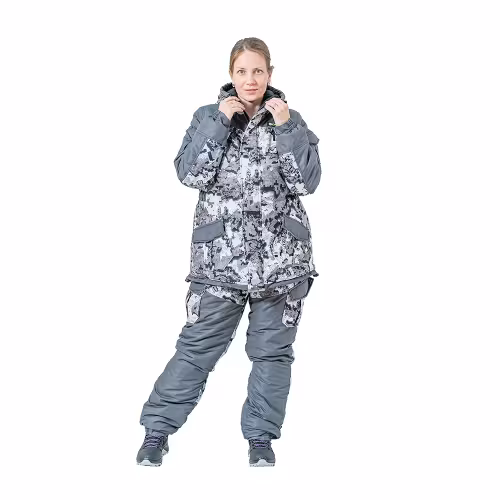 Костюм женский OneRus Горный -45, алова, белый, размер 56-58, 170-176 см