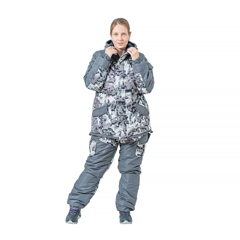 Костюм женский OneRus Горный -45, алова, белый, размер 56-58, 170-176 см