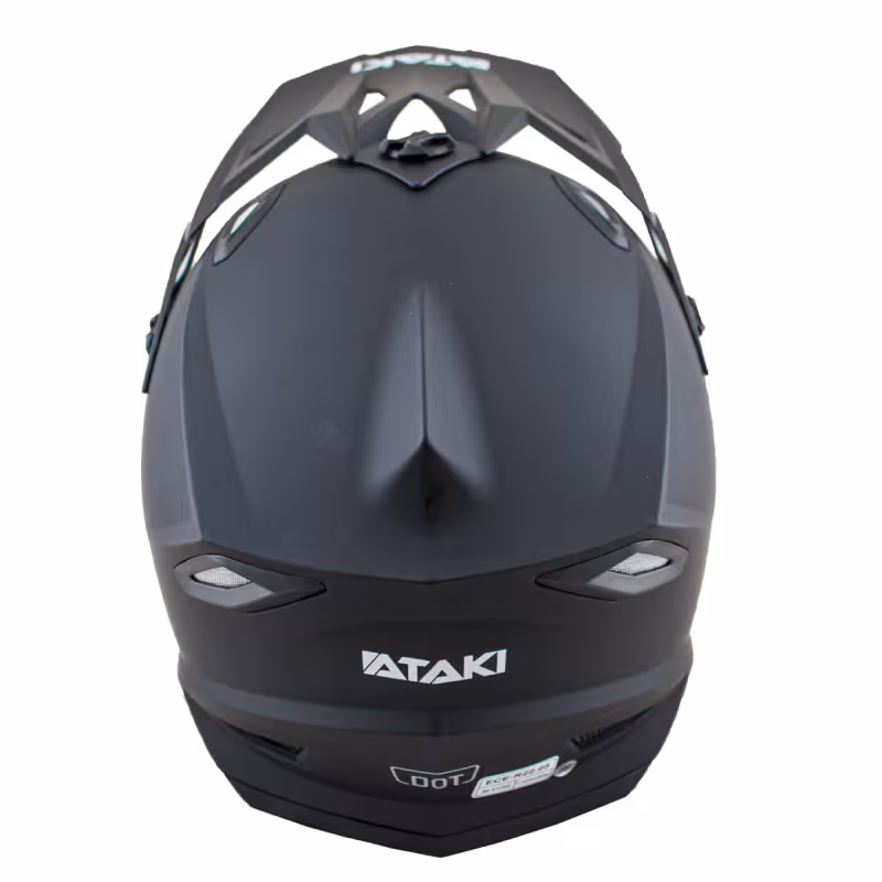 Мотошлем Ataki JK801 Solid, черный матовый, размер L