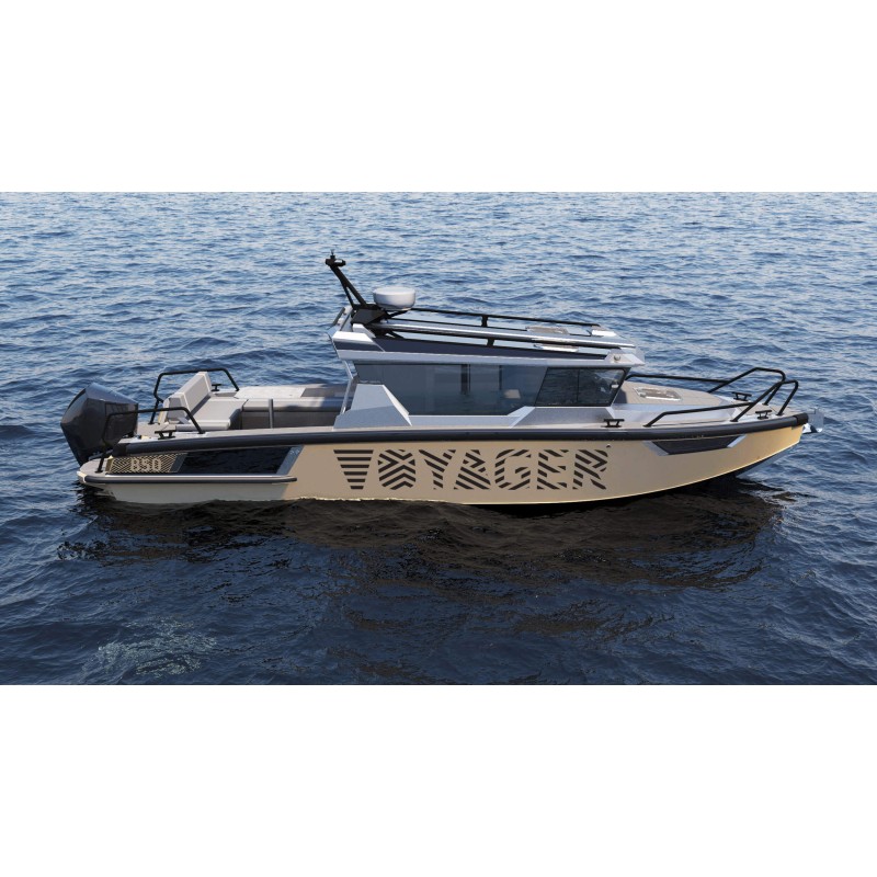 Лодка алюминиевая VBoats Voyager 850 Cabin