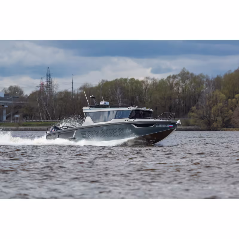 Лодка алюминиевая VBoats Voyager 850 Cabin (85C 01 I524)