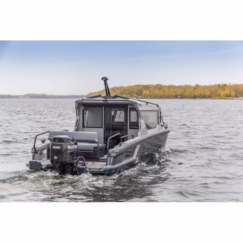 Лодка алюминиевая VBoats Voyager 850 Cabin (85C 01 I524)