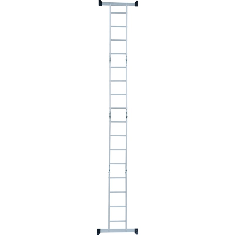 Лестница Новая Высота NV 1320 четырехсекционная алюминиевая, 5.07 м, 4х4 ступеней