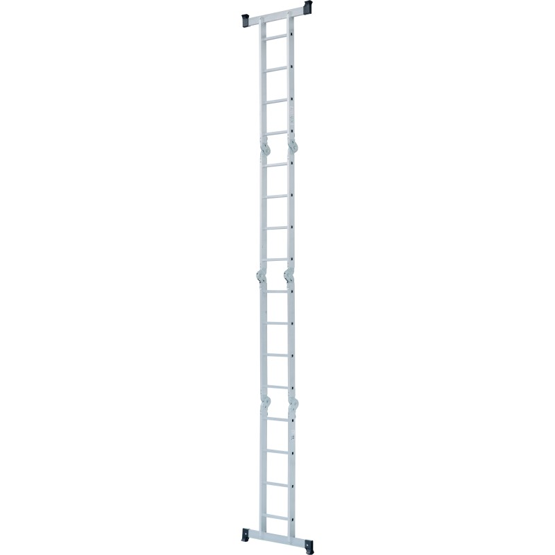 Лестница Новая Высота NV 1320 четырехсекционная алюминиевая, 5.07 м, 4х4 ступеней