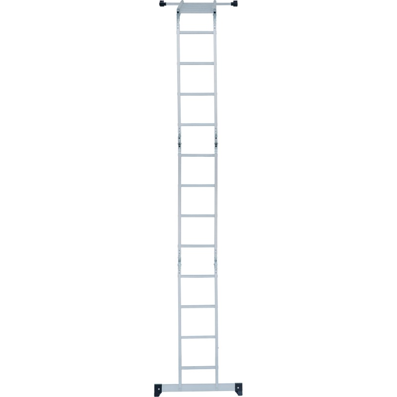 Лестница Новая Высота NV 1320 четырехсекционная алюминиевая, 5.07 м, 4х4 ступеней