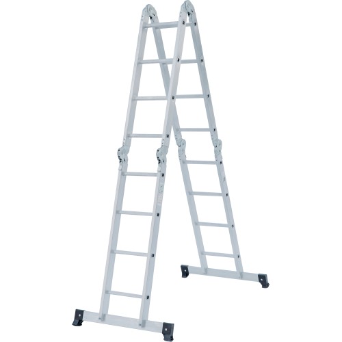 Лестница Новая Высота NV 1320 четырехсекционная алюминиевая, 5.07 м, 4х4 ступеней