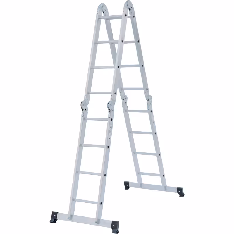 Лестница Новая Высота NV 1320 четырехсекционная алюминиевая, 5.07 м, 4х4 ступеней