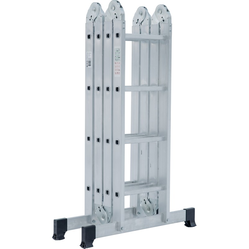 Лестница Новая Высота NV 1320 четырехсекционная алюминиевая, 5.07 м, 4х4 ступеней