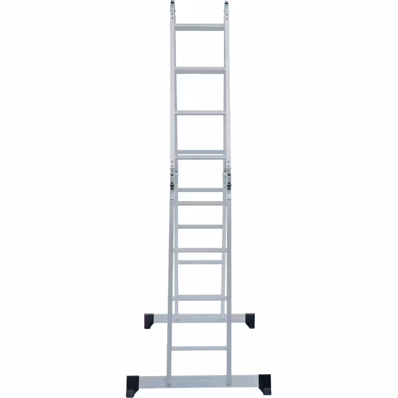 Лестница Новая Высота NV 1320 четырехсекционная алюминиевая, 5.07 м, 4х4 ступеней