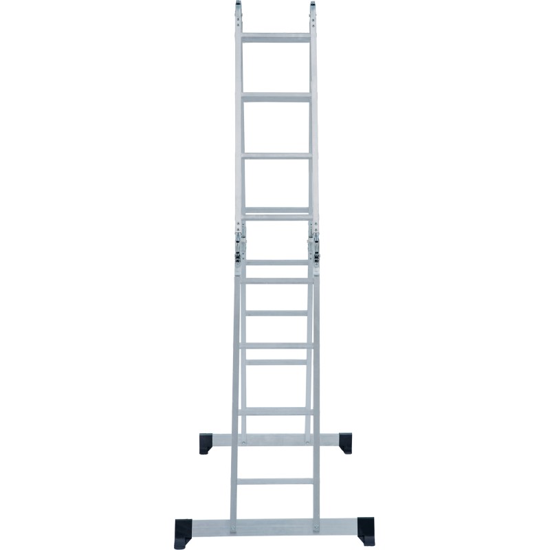 Лестница Новая Высота NV 1320 четырехсекционная алюминиевая, 5.07 м, 4х4 ступеней