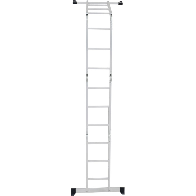 Лестница Новая Высота NV 1320403 четырехсекционная алюминиевая, 4.16 м, 4х3 ступеней