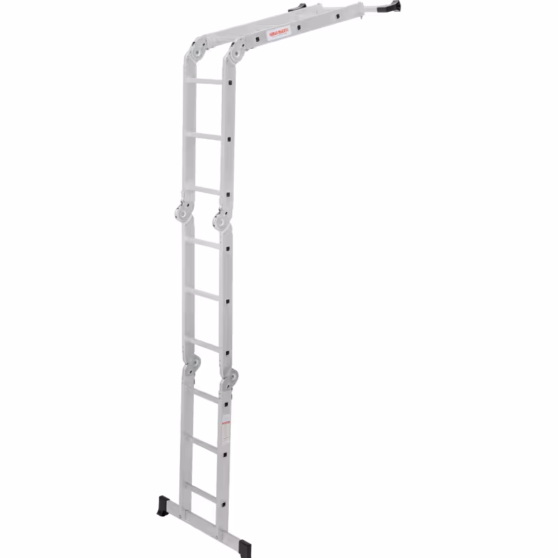 Лестница Новая Высота NV 1320403 четырехсекционная алюминиевая, 4.16 м, 4х3 ступеней