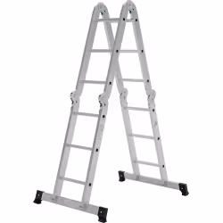 Лестница Новая Высота NV 1320403 четырехсекционная алюминиевая, 4.16 м, 4х3 ступеней