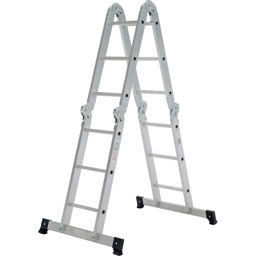 Лестница Новая Высота NV 1320403 четырехсекционная алюминиевая, 4.16 м, 4х3 ступеней