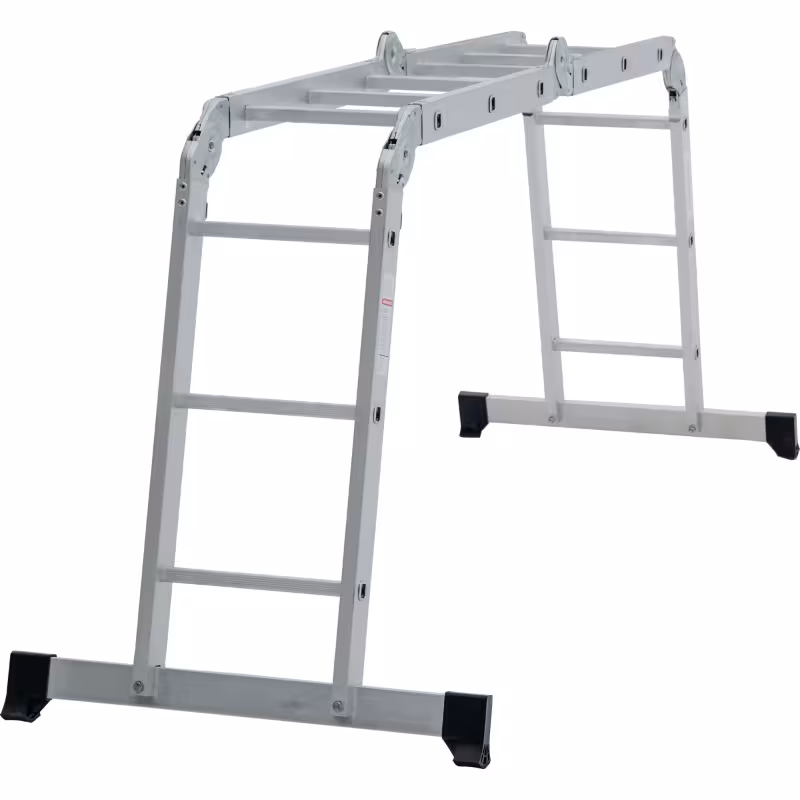 Лестница Новая Высота NV 1320403 четырехсекционная алюминиевая, 4.16 м, 4х3 ступеней