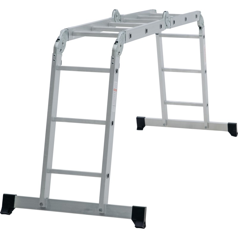 Лестница Новая Высота NV 1320403 четырехсекционная алюминиевая, 4.16 м, 4х3 ступеней