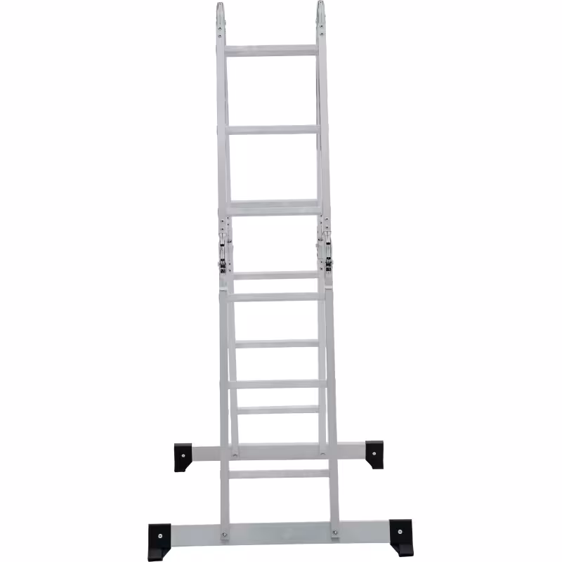 Лестница Новая Высота NV 1320403 четырехсекционная алюминиевая, 4.16 м, 4х3 ступеней