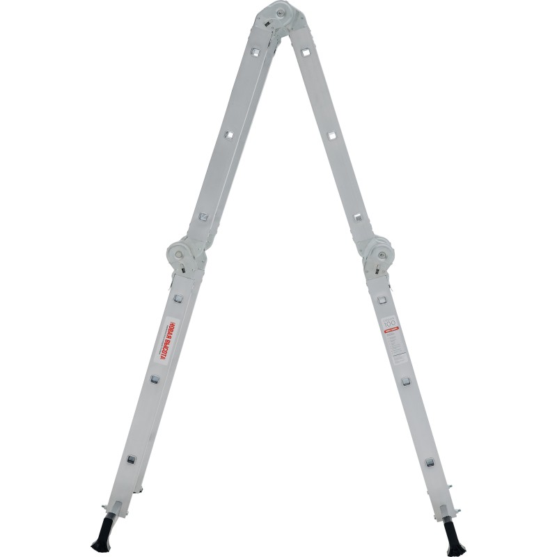 Лестница Новая Высота NV 1320403 четырехсекционная алюминиевая, 4.16 м, 4х3 ступеней