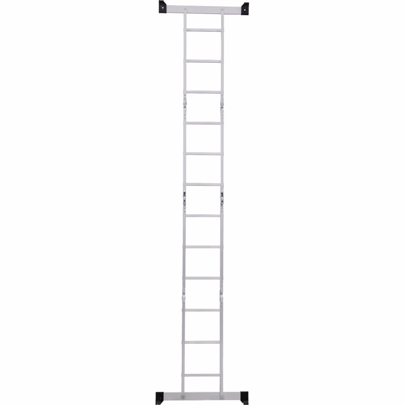 Лестница Новая Высота NV 1320403 четырехсекционная алюминиевая, 4.16 м, 4х3 ступеней