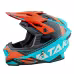Мотошлем Ataki JK801 Valor оранжевый/голубой глянцевый, размер XL
