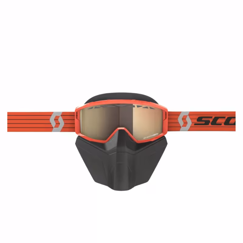 Мотоочки Scott Primal Safari FaceMask LS, оранжевый/серый/бронза