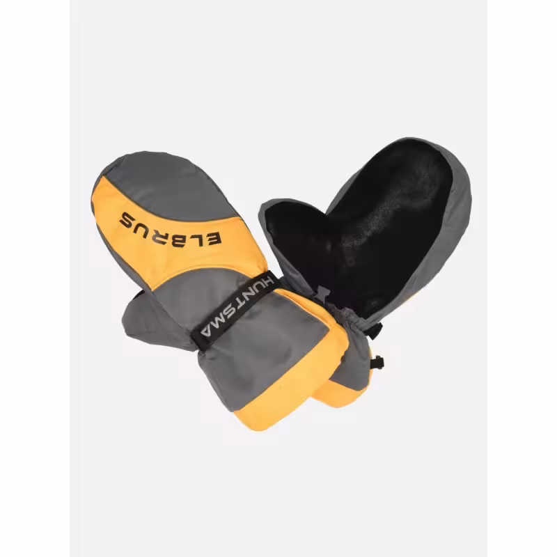 Рукавицы Huntsman (Восток) Elbrus, ткань Hit Membrane, серый/желтый, размер универсальный