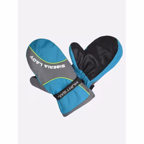 Рукавицы Huntsman (Восток)  Siberia Lady, ткань Breathable, серый/бирюзовый, размер универсальный