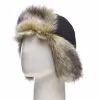 Шапка-ушанка Huntsman Elbrus, Hit Membrane, черный/зеленый, 56-58 см