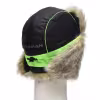 Шапка-ушанка Huntsman Elbrus, Hit Membrane, черный/зеленый, 58-60 см