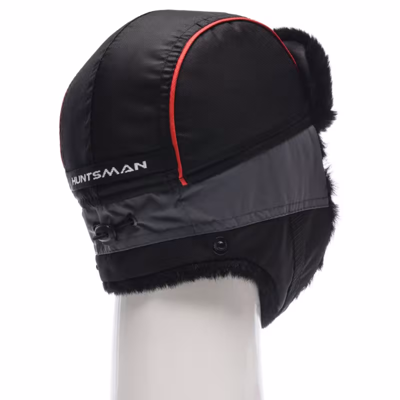 Шапка-ушанка Huntsman Siberia, Breathable, серый/черный, размер 56-58