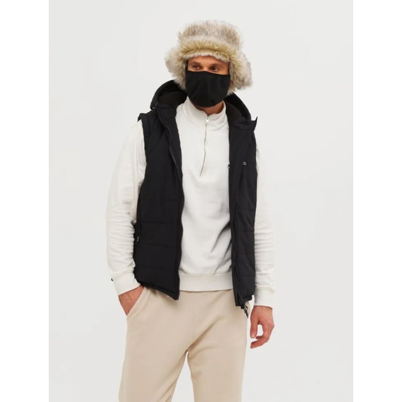 Шапка-ушанка с маской Huntsman Альтаир, Alova, принт Белый лес, размер 58-60