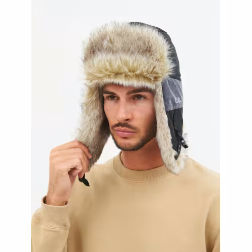 Шапка-ушанка Huntsman Канада, Finlandia, серый/черный, размер 56-58