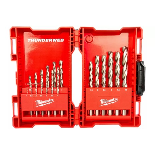 Набор сверл по металлу Milwaukee Thunderweb HSS-G, 19 шт