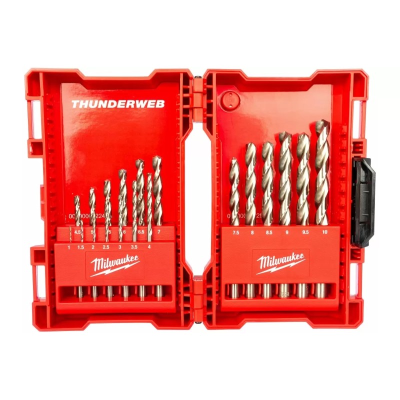 Набор сверл по металлу Milwaukee Thunderweb HSS-G, 19 шт
