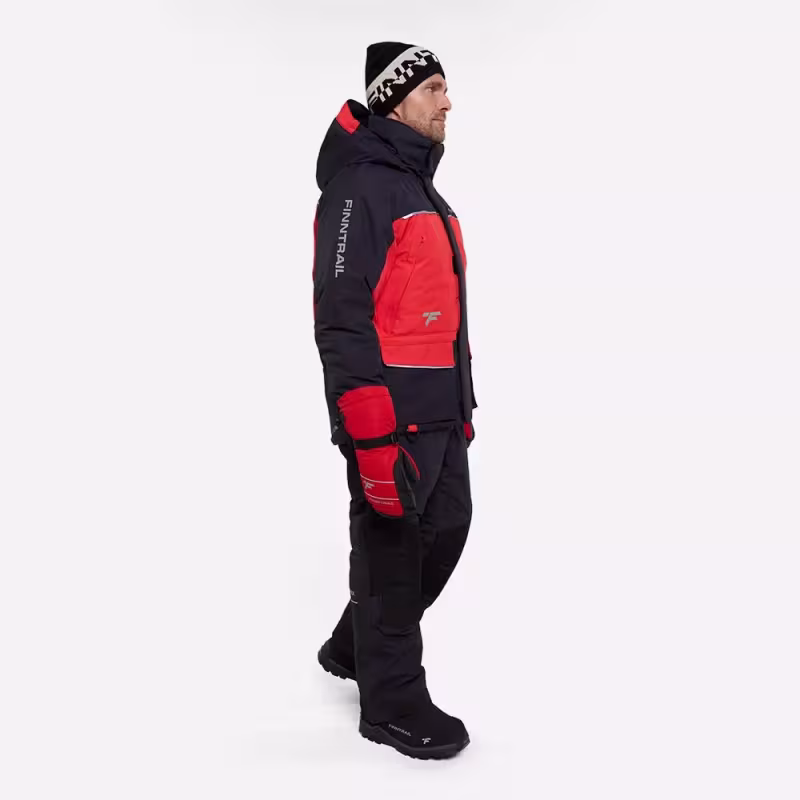 Коcтюм мужской Finntrail Nordy 3757 Red, мембрана Hard-Tex, красный/черный, размер 58-60 (LK), 175-185 см