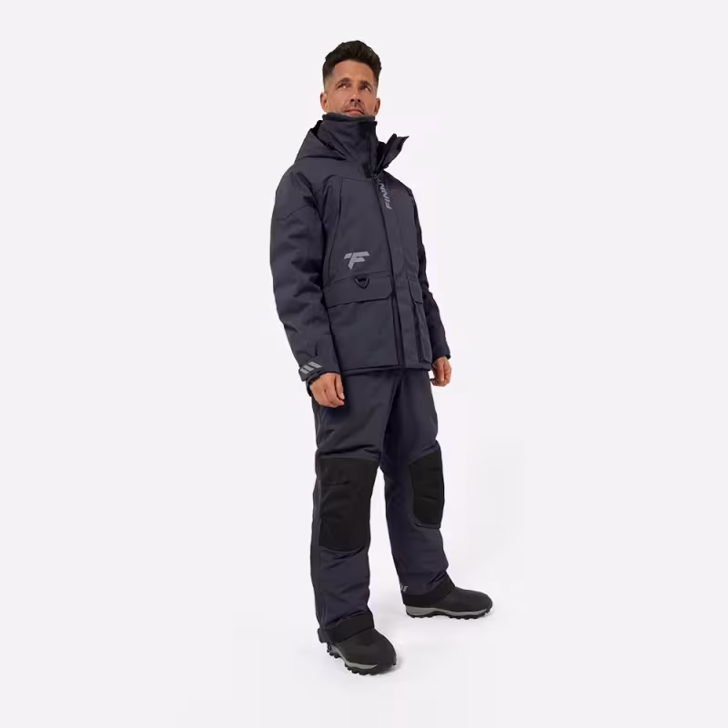 Костюм мужской Finntrail Outback 3753 DarkGrey, мембрана Hard-Tex, серый, размер 62-64 (XLK), 180-190  см