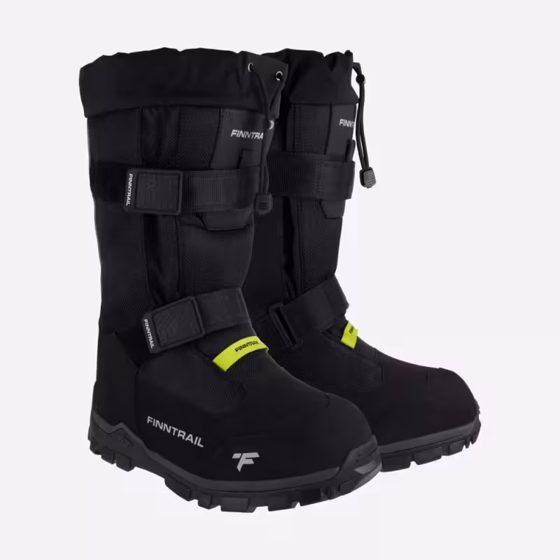 Сапоги мужские Finntrail Touring 5230 GraphiteYellow, черный/желтый, размер 43