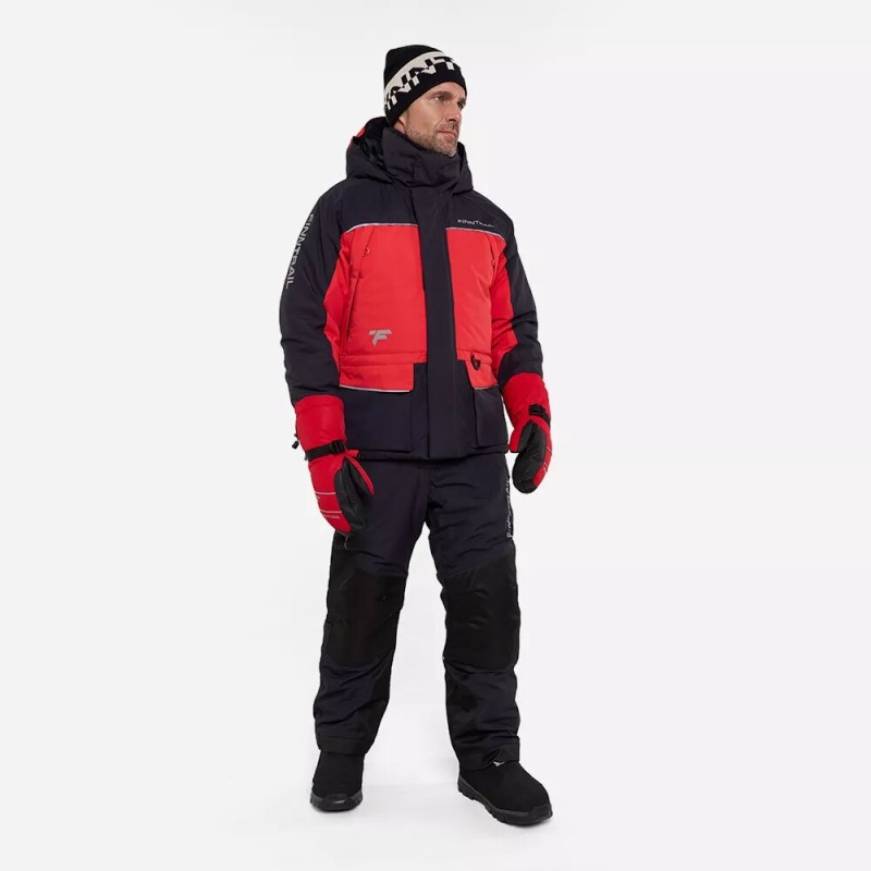 Коcтюм мужской Finntrail Nordy 3757 Red, мембрана Hard-Tex, красный/черный, размер 44-46 (S), 165-175 см